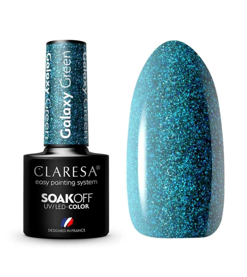 Esmalte semipermanente Soak off - Galaxy Green>Claresa Outlet