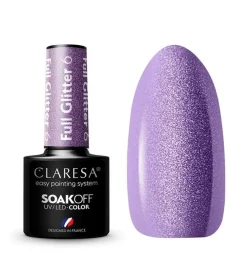 Esmalte semipermanente Soak off - 06: Full Glitter>Claresa Best