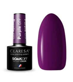 Esmalte semipermanente Soak off - 619: Purple>Claresa New