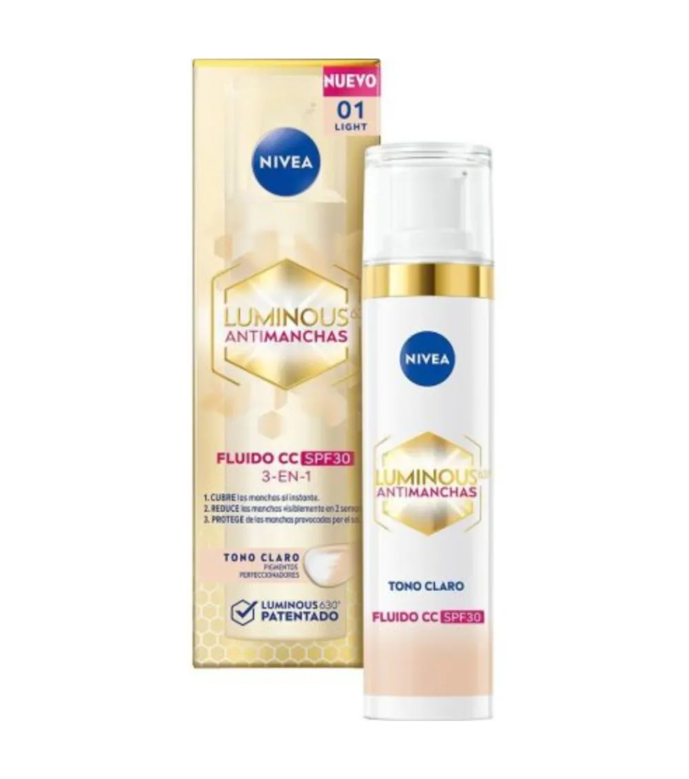 Fluido con color antimanchas Luminous 630 SPF30 - Tono claro>Nivea New