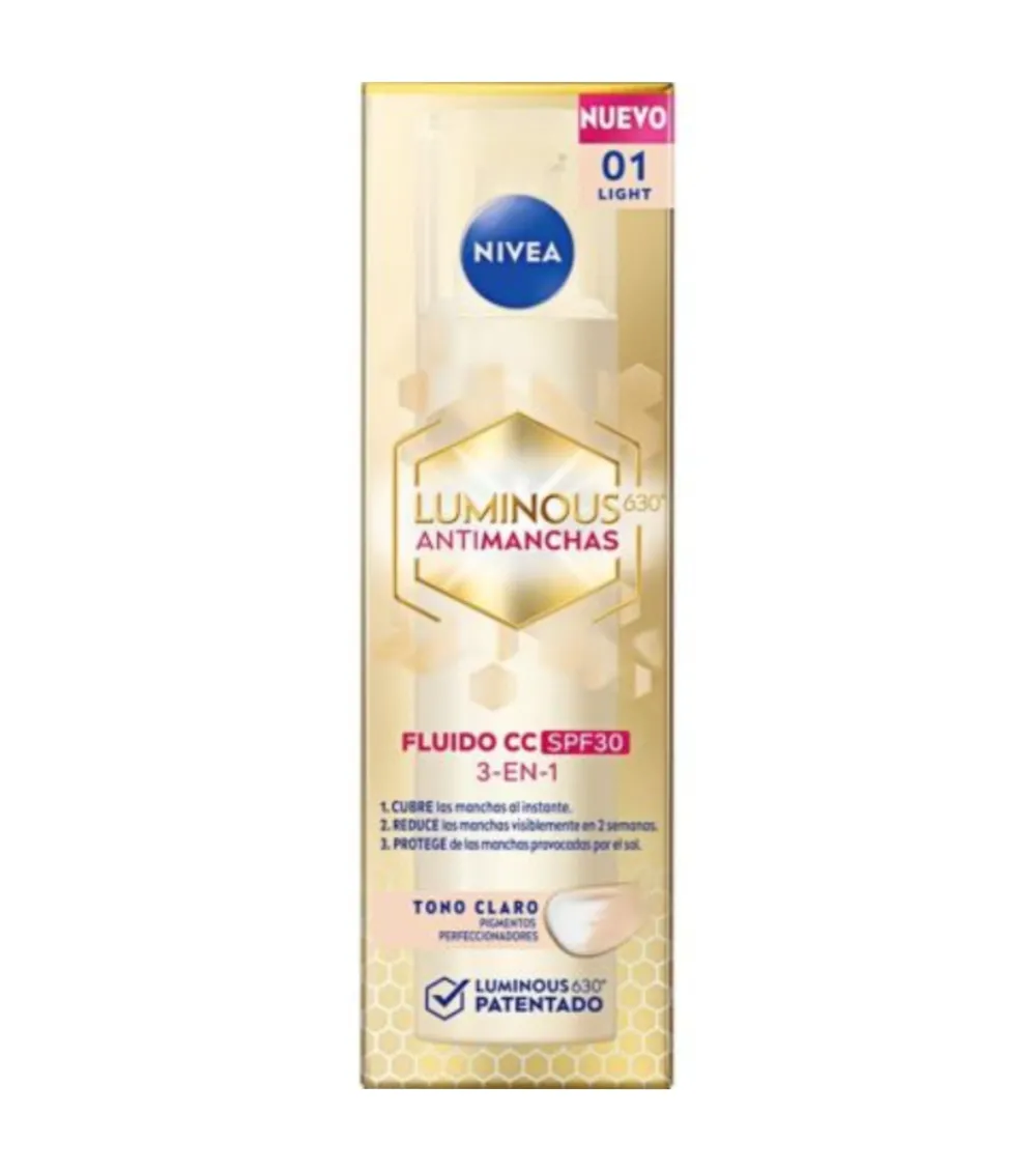 Fluido con color antimanchas Luminous 630 SPF30 - Tono claro>Nivea New