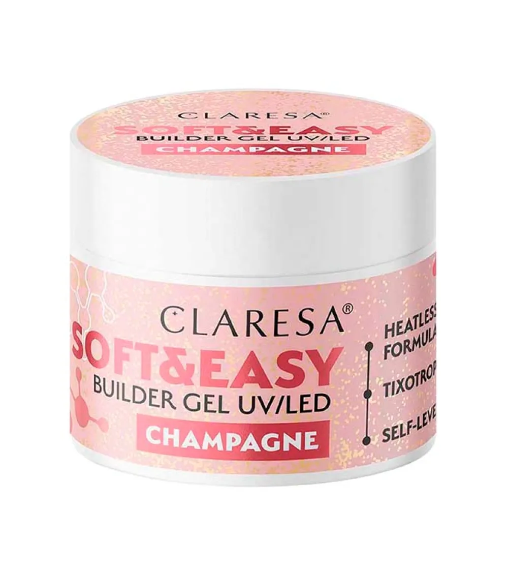 Gel constructor Soft & Easy - Champagne - 45 g>Claresa Clearance