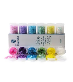 Glitter para rostro y cuerpo Chunky Mix - Sweet>Superstar Best