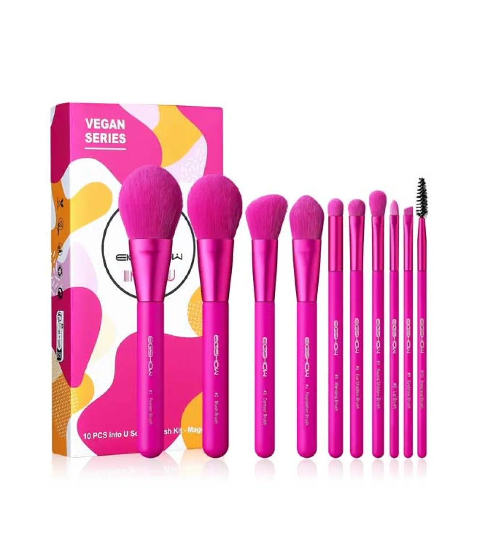 *Into You* - Set de brochas (10 piezas) - Magenta>Eigshow Best