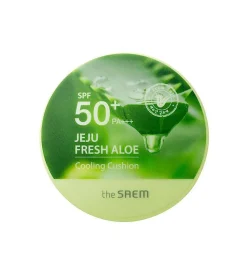 *Jeju Fresh Aloe* - Maquillaje en formato cushion con protector solar SPF 50+>The Saem Online