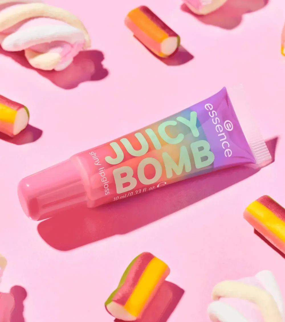 *Juicy Bomb Party* - Brillo de labios - 01: Bubblegum Bliss>essence Hot
