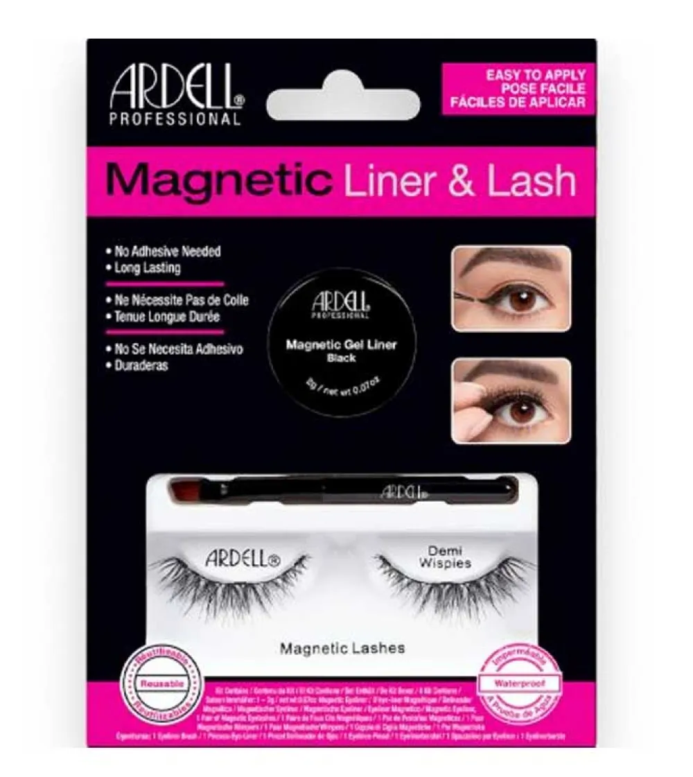 Kit pestañas postizas y delineador Magnetic Liner & Lash - Demi Wispies>Ardell Clearance