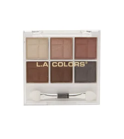 L.A Colors - Paleta de sombras de ojos 6 Color - CES461: Earthy>L.A. Colors New
