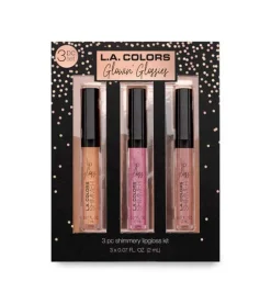 L.A Colors - Set de 3 brillos de labios Glowin' Glossies>L.A. Colors New