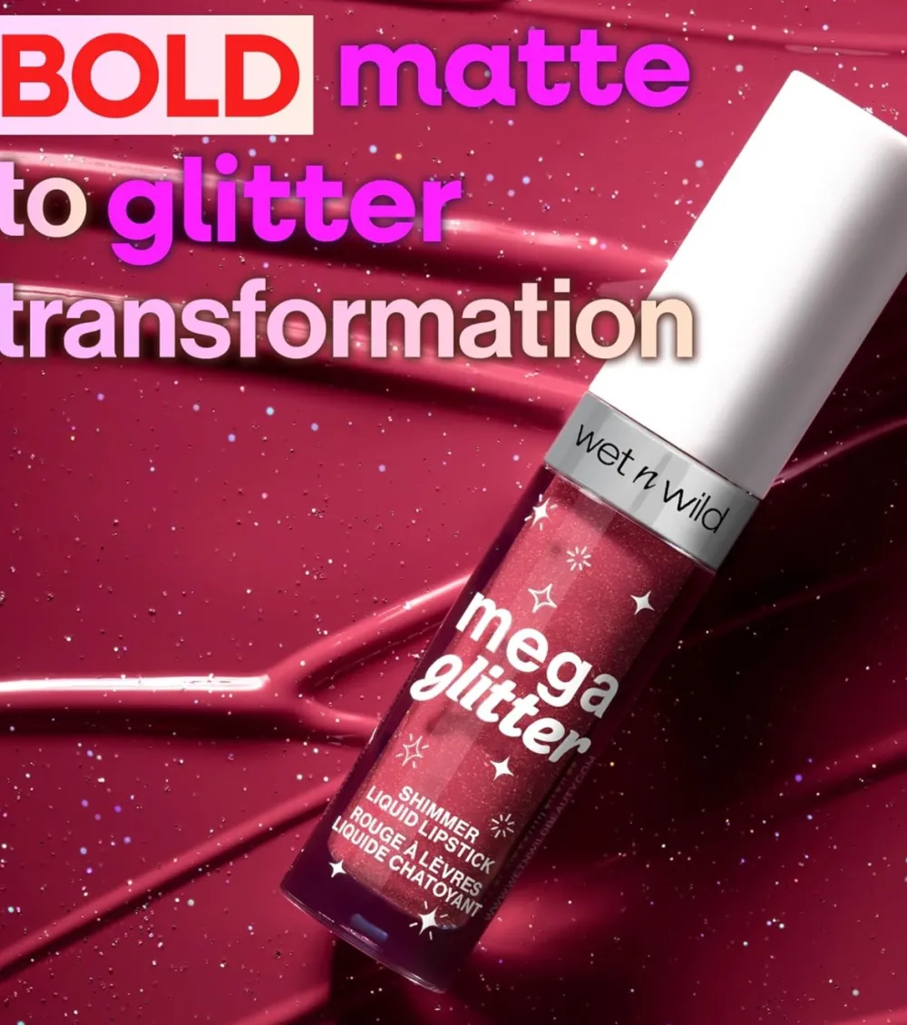 Labial líquido con shimmer Mega Glitter - Pink Future>Wet n Wild Outlet