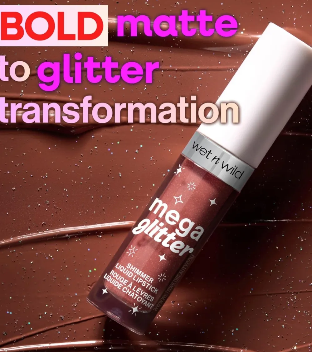 Labial líquido con shimmer Mega Glitter - Hear Me Out>Wet n Wild Outlet