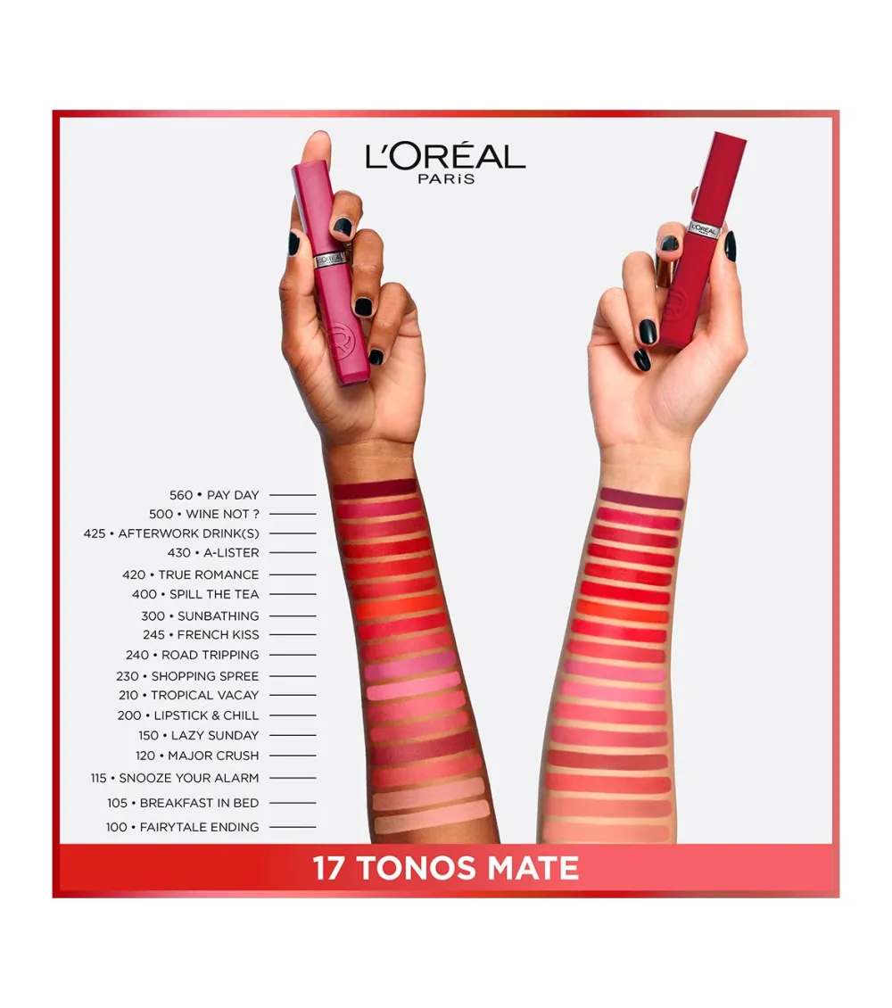 Labial líquido Infaillible Le Matte Resistance 16h - 100: Fairytale Ending>Loreal Paris Best