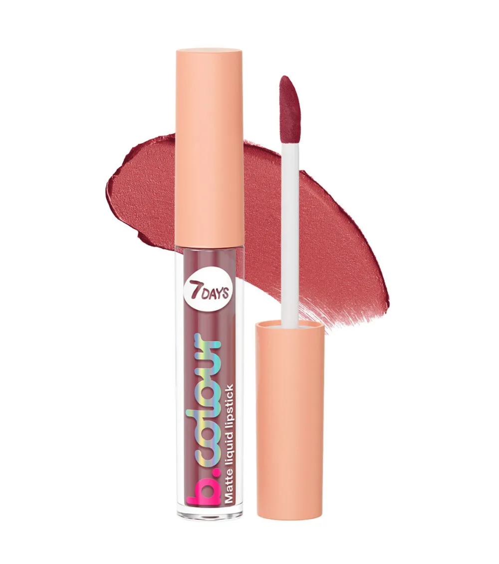 Labial líquido mate - 01: Dusty Rose>7DAYS Hot