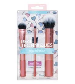 *Love IRL* - Set de brochas para rostro con limpiador Perfect Base Kit>Real Techniques