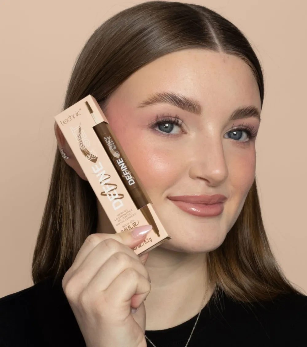 Lápiz de cejas + Gel con color Define & Set - Brunette>Technic Cosmetics Outlet