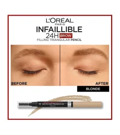 Lápiz de cejas automático Infaillible Brows 24h Filling Triangular Pencil - 7.0: Blonde><noscript><img width=