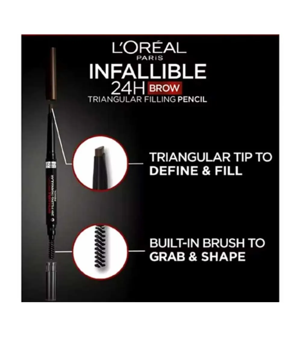 Lápiz de cejas automático Infaillible Brows 24h Filling Triangular Pencil - 7.0: Blonde>Loreal Paris Hot
