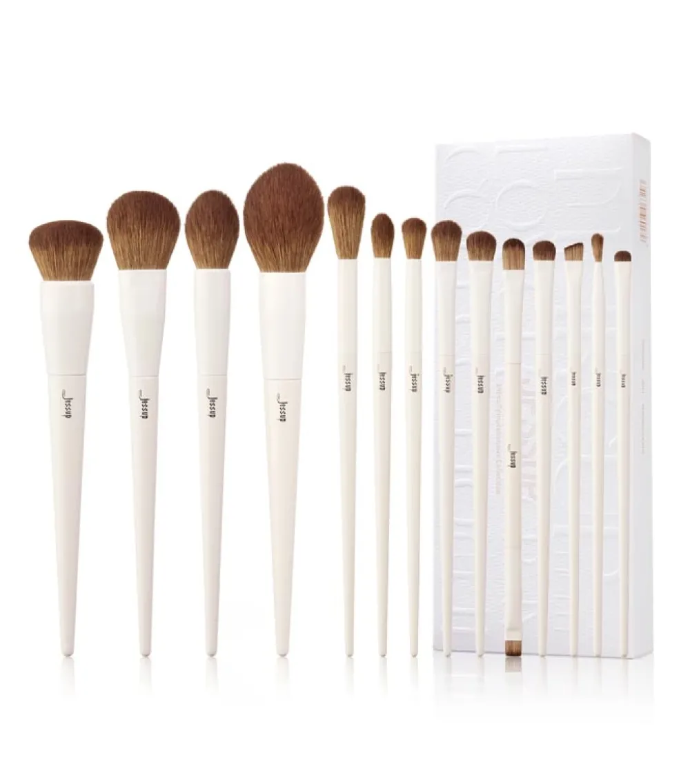 *Makeup Lover Collection* - Set de brochas 14 piezas - T329: Light Gray>Jessup Beauty Outlet