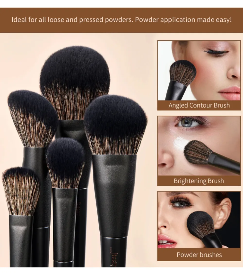 *Makeup Lover Collection III* - Set de 14 brochas - Elegant Black>Jessup Beauty
