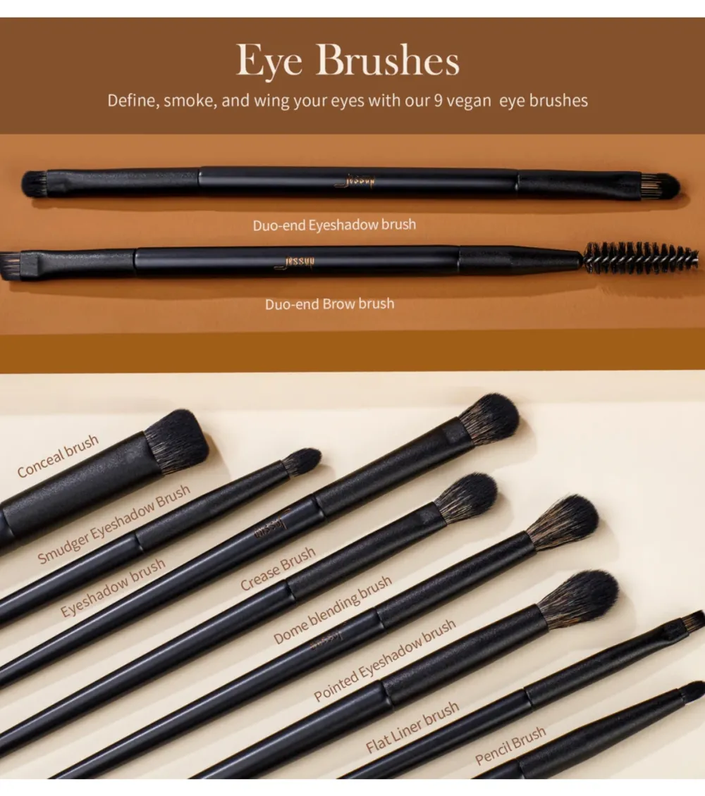 *Makeup Lover Collection III* - Set de 14 brochas - Elegant Black>Jessup Beauty