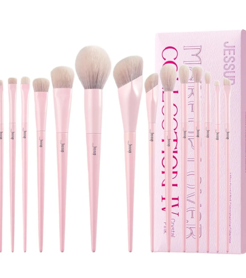 *Makeup Lover Collection IV* - Set de 14 brochas - Crystal Pink>Jessup Beauty Discount