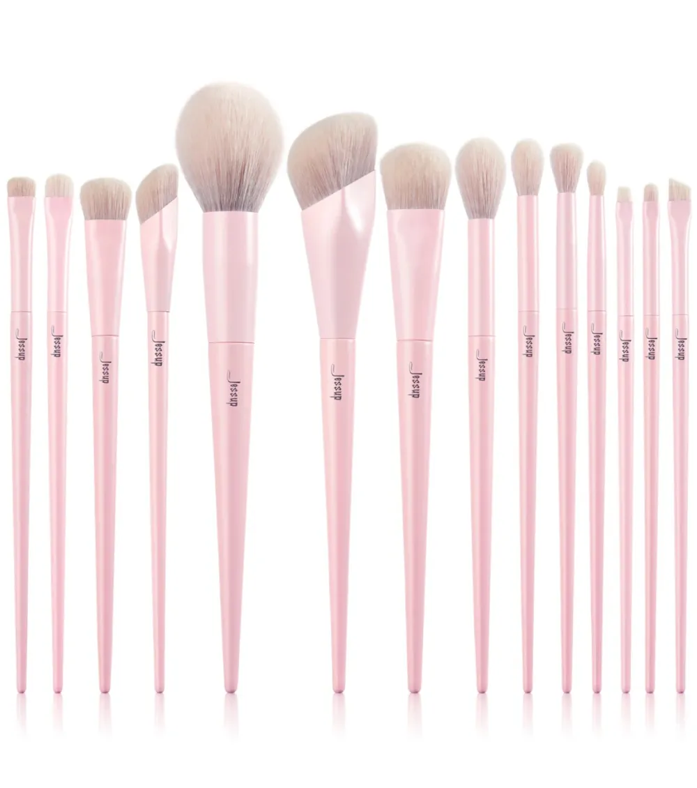 *Makeup Lover Collection IV* - Set de 14 brochas - Crystal Pink>Jessup Beauty Discount