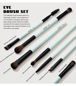 *Makeup Lover Collection V* - Set de 10 brochas - Bright Cyan><noscript><img width=