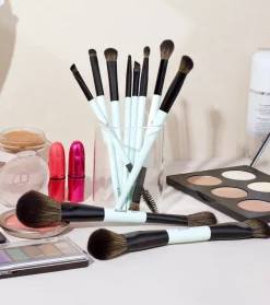 *Makeup Lover Collection V* - Set de 10 brochas - Bright Cyan><noscript><img width=