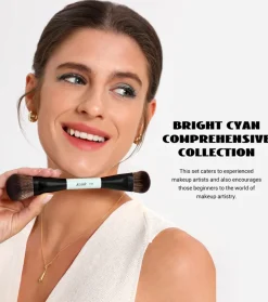 *Makeup Lover Collection V* - Set de 10 brochas - Bright Cyan><noscript><img width=