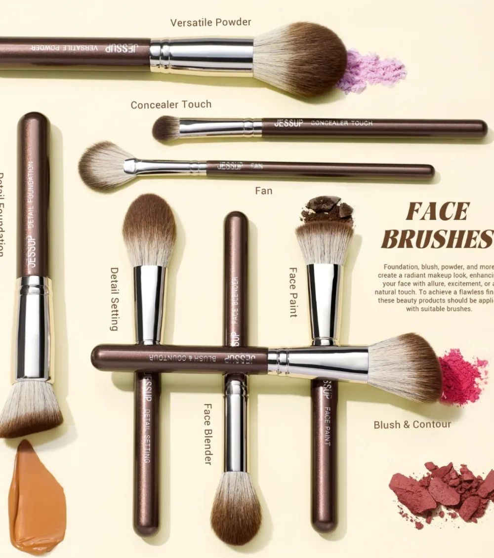 *Master Collection* - Set de 25 brochas - Shimmer Brown>Jessup Beauty Hot