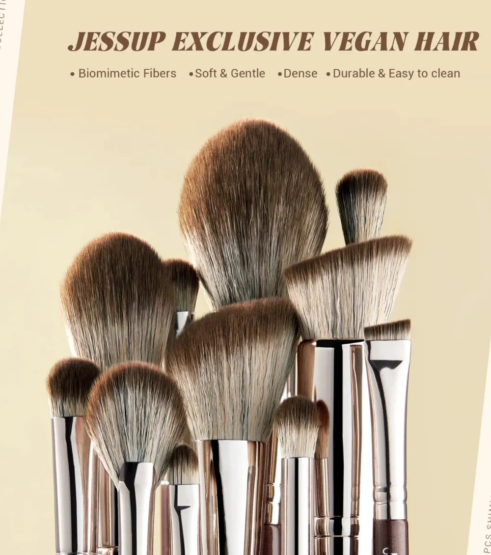 *Master Collection* - Set de 25 brochas - Shimmer Brown>Jessup Beauty Hot