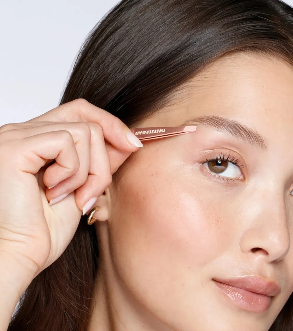Mini Pinza Slant Tweezer - Rose Gold>Tweezerman Best