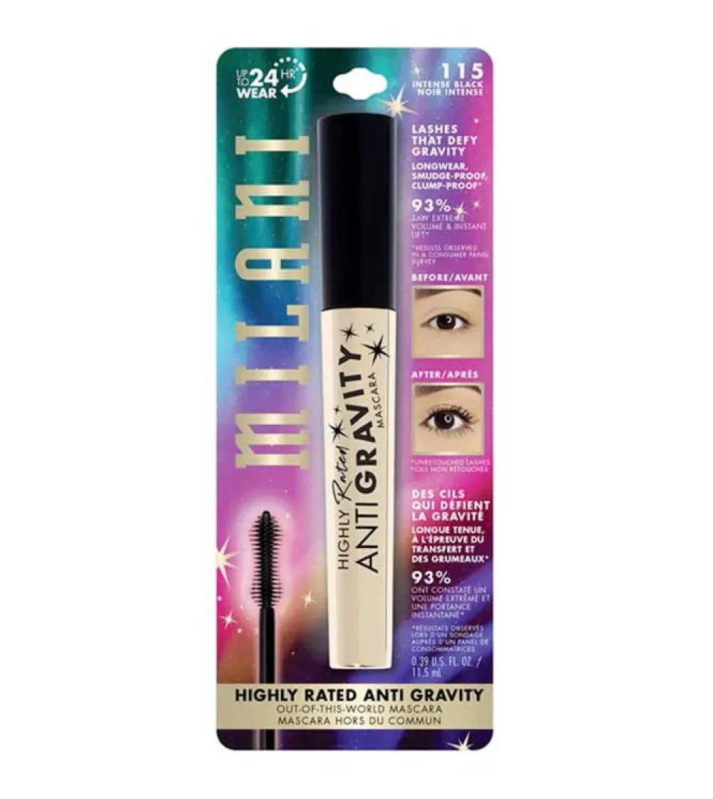 Máscara de pestañas Highly Rated Anti Gravity - 115: Intense Black>Milani Sale