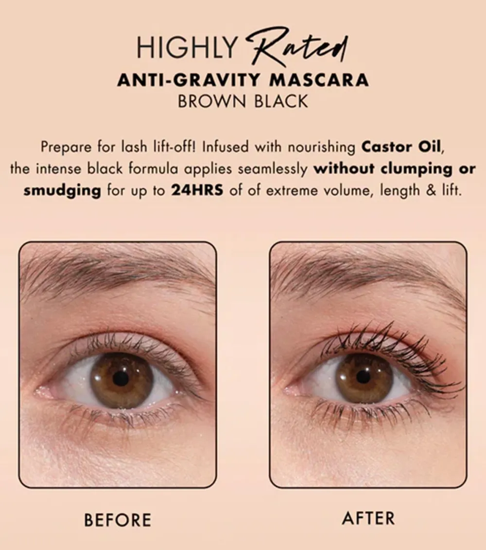 Máscara de pestañas Highly Rated Anti Gravity - 110: Brown Black>Milani Outlet