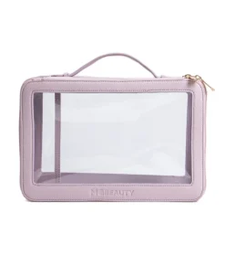 Neceser transparente con dos compartimentos - Lavanda>MQBeauty