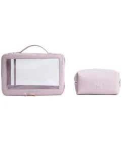 Neceser transparente con dos compartimentos - Lavanda>MQBeauty