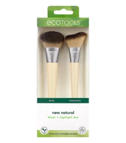 *New Natural* - Set de brochas Blush & Highlight Duo>Ecotools Online