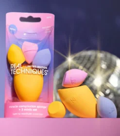 *Night Brights* - Esponja Miracle Complexion + 3 mini esponjas>Real Techniques