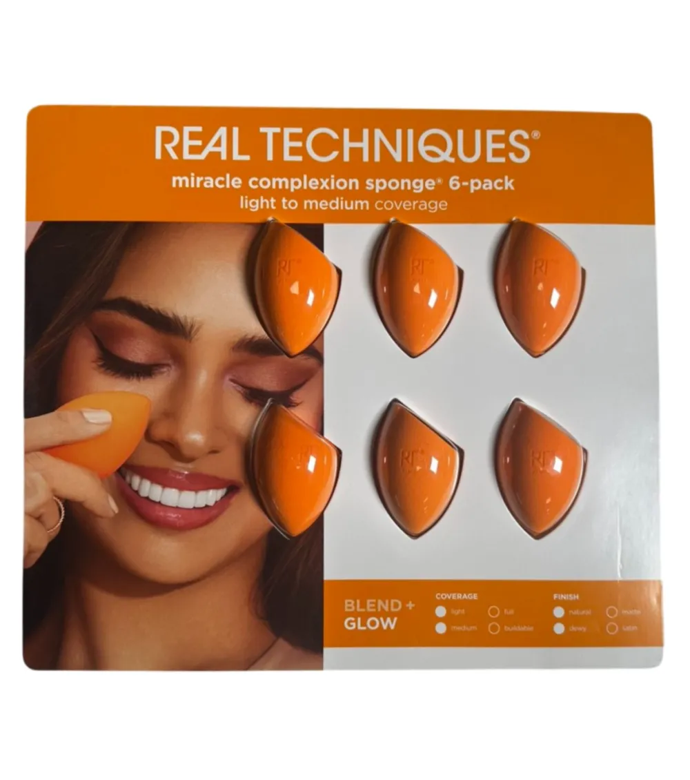 Pack de 6 esponjas de maquillaje Miracle Complexion>Real Techniques Online
