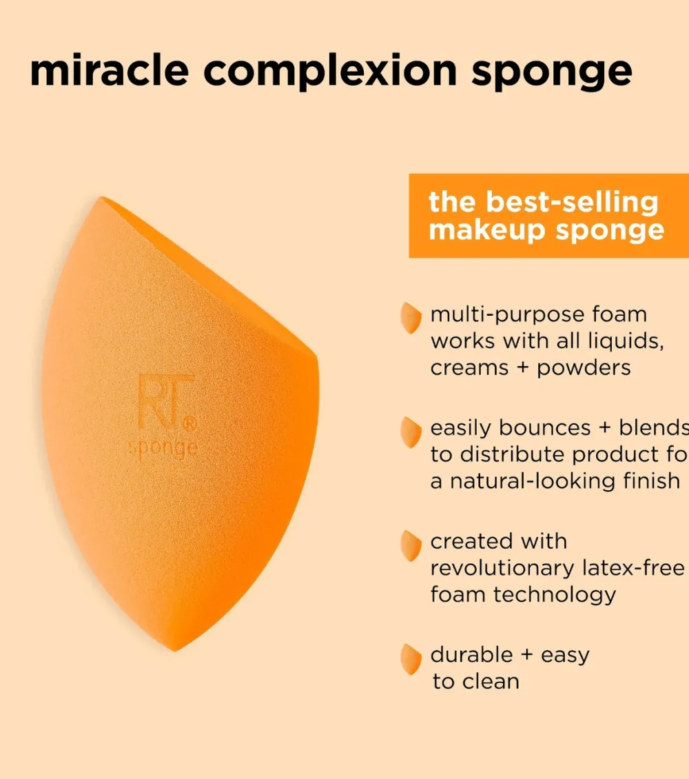 Pack de 4 esponjas de maquillaje Miracle Complexion>Real Techniques Online