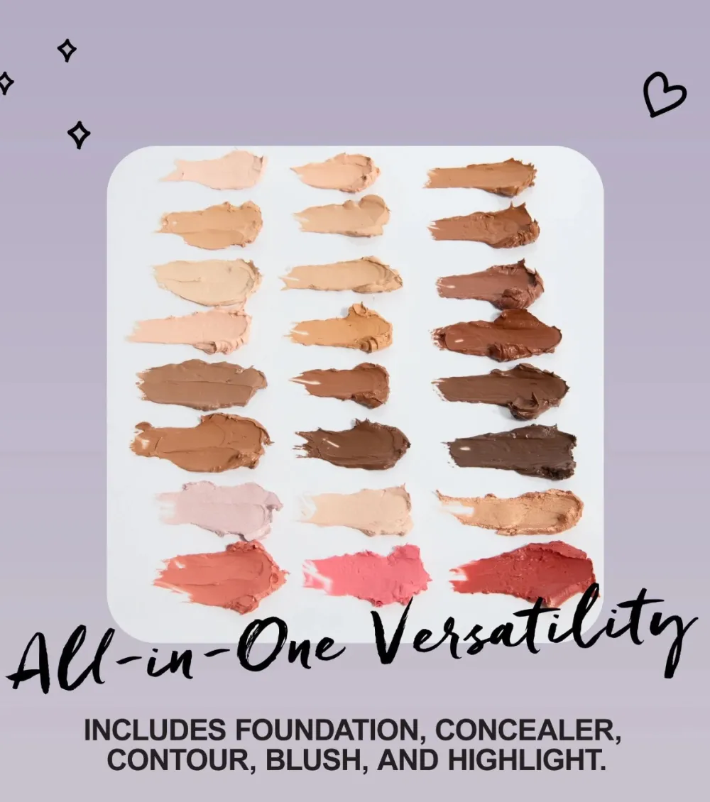 Paleta de rostro en crema base, colorete y bronceador - Medium>Technic Cosmetics Outlet