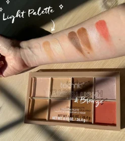 Paleta de rostro en crema base, colorete y bronceador - Light><noscript><img width=