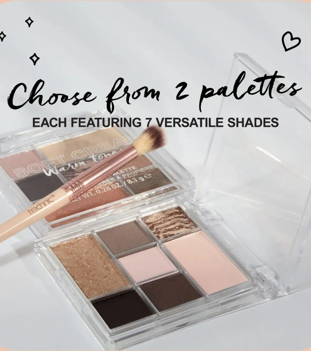 Paleta de sombras Soft Cream - Warm Tones>Technic Cosmetics Online