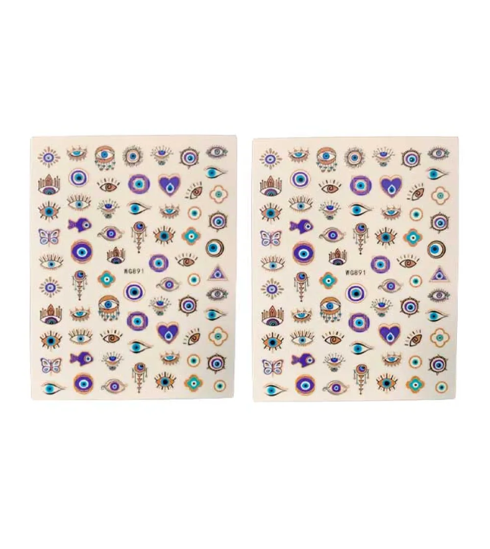 Pegatinas para decoración de uñas - 01: Ojos turcos>Varios Discount