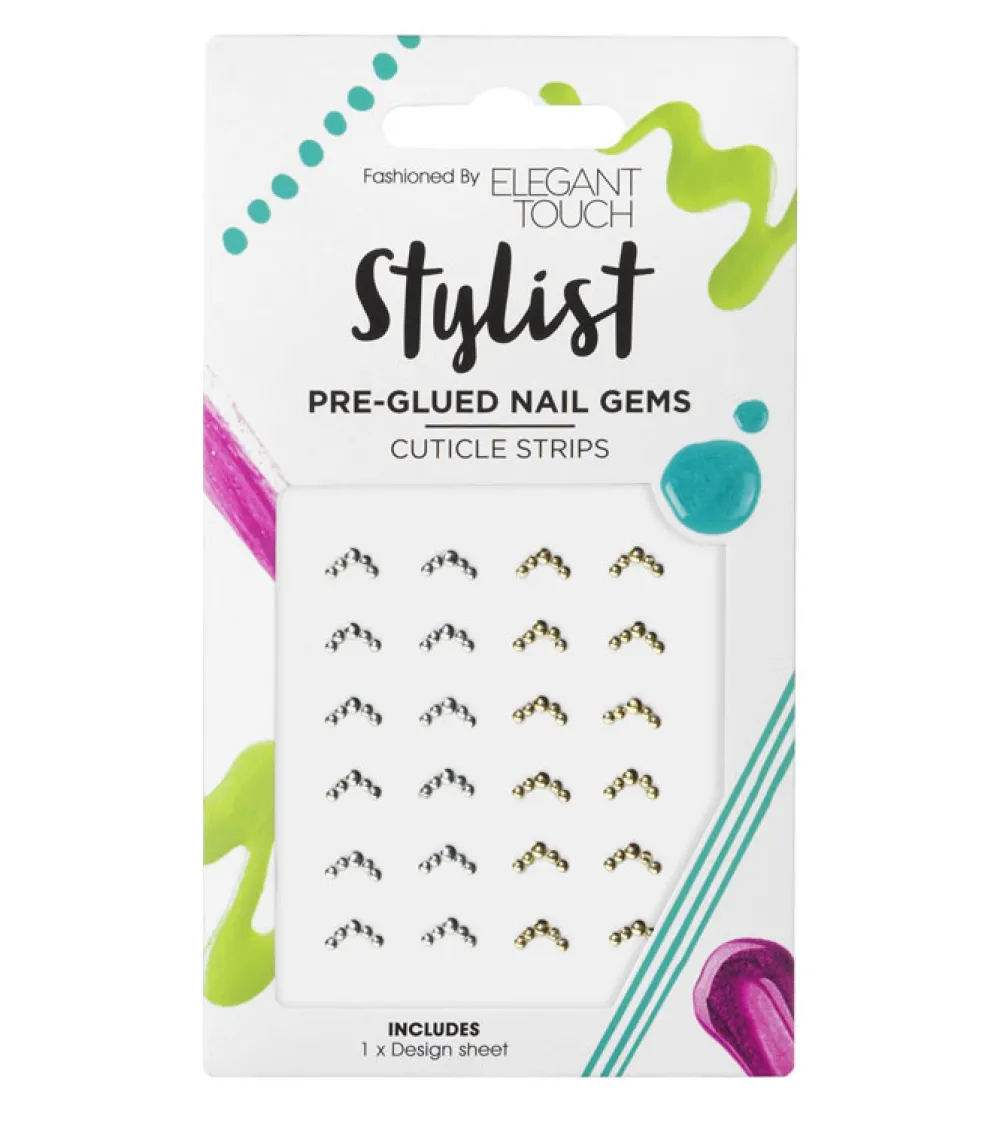 Pegatinas para uñas Pre-glued - Cuticle Strips>Elegant Touch Online