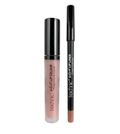 Perfilador de Labios + Labial Líquido Velvet Lip Kit - Tea Rose>Technic Cosmetics Outlet