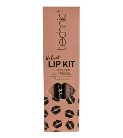 Perfilador de Labios + Labial Líquido Velvet Lip Kit - Tea Rose>Technic Cosmetics Outlet