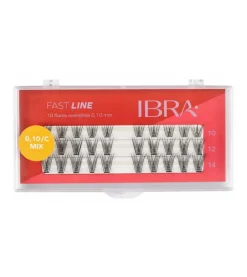 Pestañas postizas individuales Fast Line 0.10 C - Mix de tamaños>Ibra
