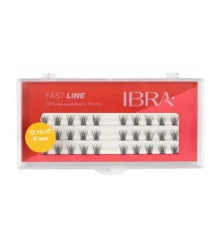 Pestañas postizas individuales Fast Line 0.10 C - 8mm>Ibra New