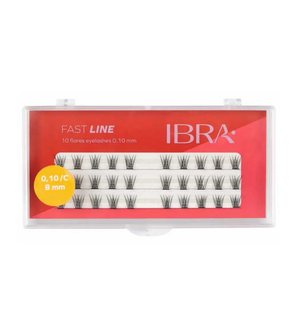 Pestañas postizas individuales Fast Line 0.10 C - 8mm>Ibra New